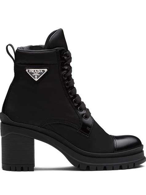 prada logo plaque boots|prada boots for women.